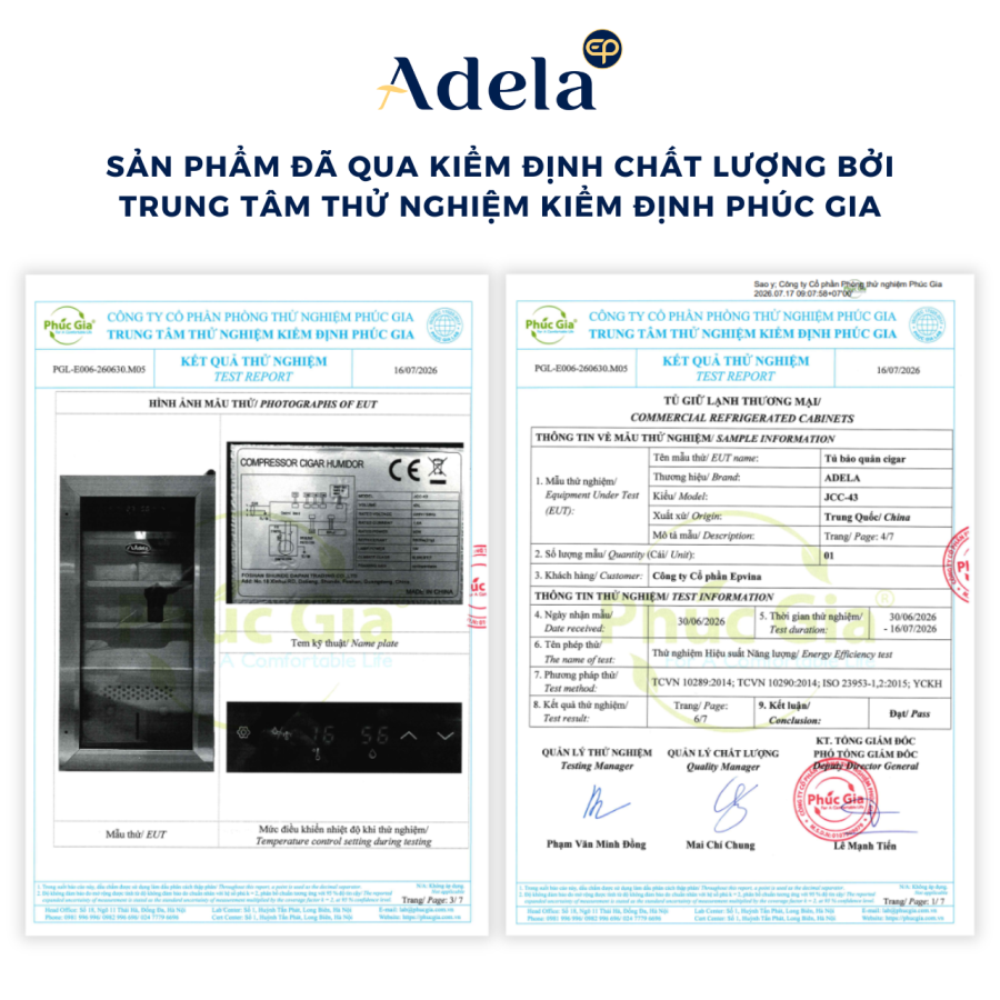 Tủ Rượu Vang Adela 177 Chai Máy Nén JC-430WS